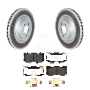 Front Coated Disc Brake Rotors And Semi-Metallic Pads Kit For Ford Mustang KGF-102427