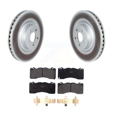 Front Coated Disc Brake Rotors And Semi-Metallic Pads Kit For Ford Mustang KGF-102429