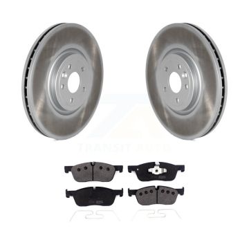 Front Coated Disc Brake Rotors And Semi-Metallic Pad Kit For 2019 Jaguar XF DIESEL engine KGF-102431