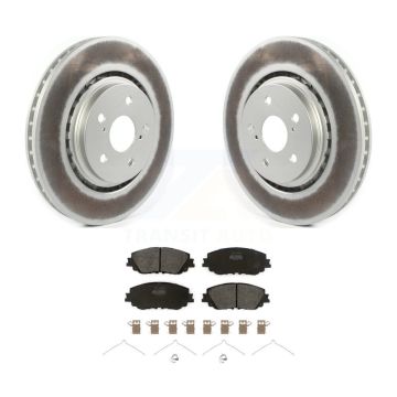 Front Coat Brake Rotors Semi-Metallic Pad Kit For 20-23 Toyota Camry XSE With TRD Package KGF-102435