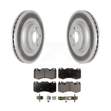 Front Coated Disc Brake Rotors And Semi-Metallic Pads Kit For Land Rover Range Sport KGF-102440