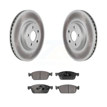 Front Coated Disc Brake Rotors And Semi-Metallic Pads Kit For Ford Transit Connect KGF-102443