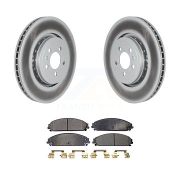 Front Coated Disc Brake Rotors And Semi-Metallic Pads Kit For Dodge Charger KGF-102444