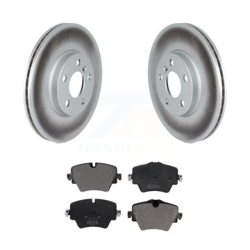 Front Coated Disc Brake Rotors & Semi-Metallic Pad Kit For Mini Cooper Countryman Clubman KGF-102445