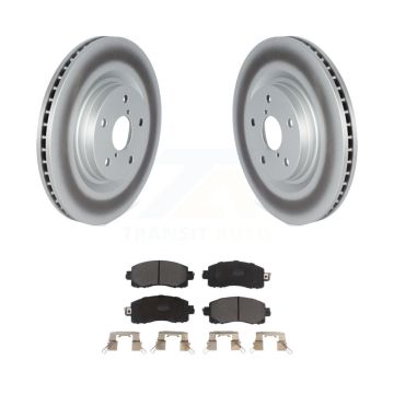 Front Coated Brake Rotors Semi-Metallic Pad Kit For Subaru Forester Outback Crosstrek WRX KGF-102447
