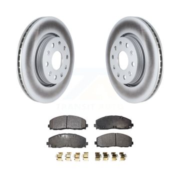 Front Coated Disc Brake Rotors And Semi-Metallic Pads Kit For Jeep Wrangler Gladiator KGF-102449