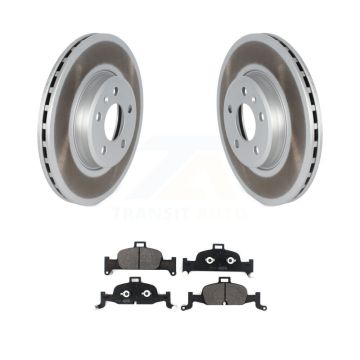 Front Coated Disc Brake Rotors And Semi-Metallic Pad Kit For Audi A4 Quattro A5 Sportback KGF-102457