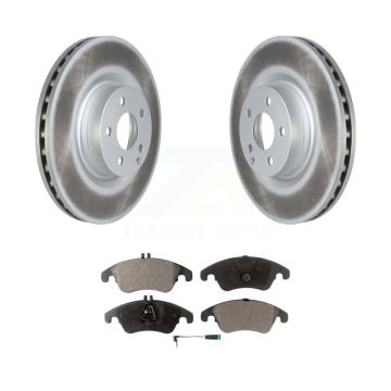 Front Coated Disc Brake Rotors And Semi-Metallic Pad Kit For Mercedes-Benz E400 E550 C250 KGF-102463