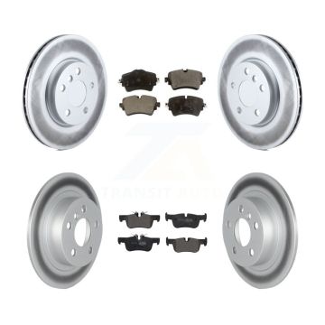 Front Rear Coated Disc Brake Rotors And Semi-Metallic Pads Kit For Mini Cooper Clubman KGF-102491