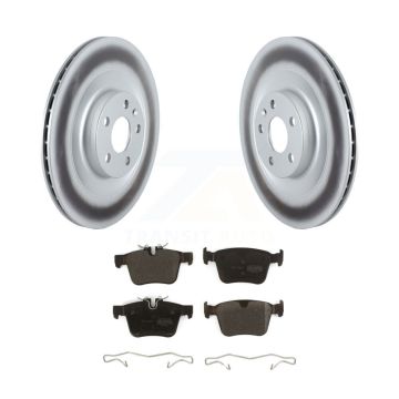 Rear Coated Disc Brake Rotors And Semi-Metallic Pads Kit For Volvo XC90 C40 Recharge KGF-102516