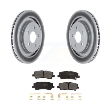 Rear Coated Disc Brake Rotors And Semi-Metallic Pads Kit For Ford Mustang KGF-102520