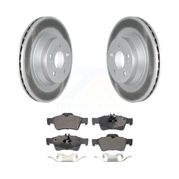 Rear Coated Disc Brake Rotors And Semi-Metallic Pads Kit For Mercedes-Benz E550 CLS550 KGF-102522