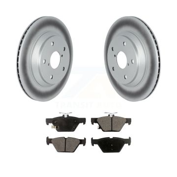 Rear Coated Disc Brake Rotors And Semi-Metallic Pads Kit For 2019-2024 Subaru Forester KGF-102530