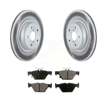 Rear Coated Disc Brake Rotors And Semi-Metallic Pads Kit For 2019-2024 Subaru Ascent KGF-102531