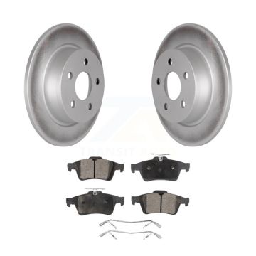 Rear Coated Disc Brake Rotors And Semi-Metallic Pads Kit For Ford Transit Connect KGF-102533