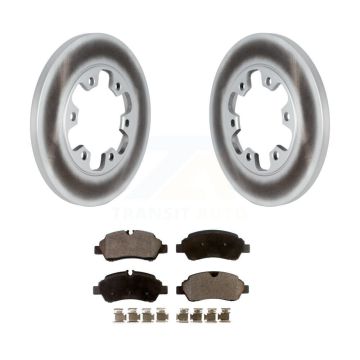 Rear Coated Brake Rotor & Semi-Metallic Pad Kit For Ford Transit-350 HD With 6 Lug Wheels KGF-102534