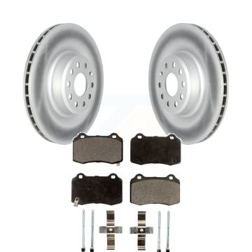 Rear Coated Disc Brake Rotors And Semi-Metallic Pads Kit For 2016 Tesla S From 04 16 KGF-102535