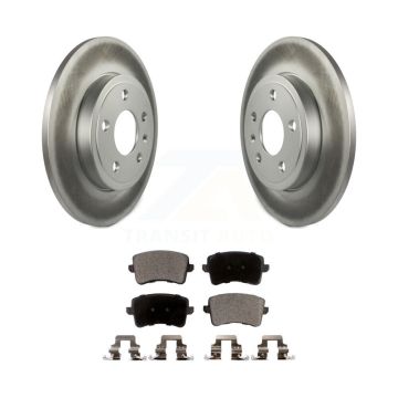 Rear Coated Disc Brake Rotor & Semi-Metallic Pad Kit For 2009 Audi A4 Quattro Sedan/Wagon KGF-102542