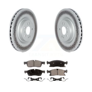 Front Coat Brake Rotors Semi-Metallic Pad Kit For Mercedes-Benz ML350 GLE400 GLE350 ML400 KGF-102557
