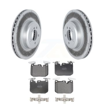 Front Coat Brake Rotors Semi-Metallic Pad Kit For BMW 335i xDrive 435i 440i Gran Coupe GT KGF-102566