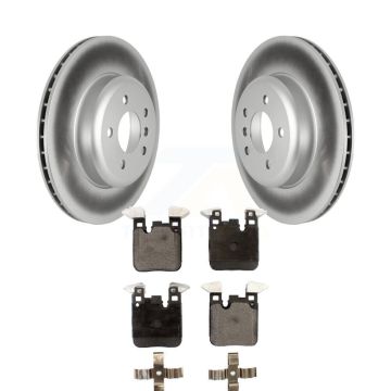 Rear Coat Brake Rotors Semi-Metallic Pad Kit For BMW 328i xDrive 330i 335i 428i 435i 430i KGF-102611