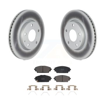 Front Coated Disc Brake Rotors And Semi-Metallic Pads Kit For Mazda 3 Sport FWD KGF-102621