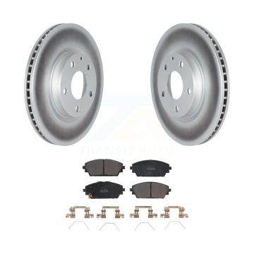 Front Coated Disc Brake Rotors And Semi-Metallic Pads Kit For Mazda 3 Sport AWD KGF-102622