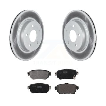 Rear Coated Disc Brake Rotors & Semi-Metallic Pad Kit For Nissan Rogue Sport Qashqai LEAF KGF-102644