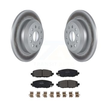 Rear Coated Disc Brake Rotors & Semi-Metallic Pad Kit For 2018-2020 Jeep Wrangler Rubicon KGF-102649