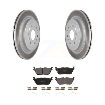 Rear Coated Disc Brake Rotors And Semi-Metallic Pads Kit For Ram 1500 KGF-102650