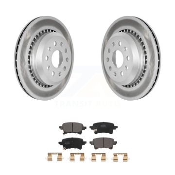 Rear Coated Disc Brake Rotors And Semi-Metallic Pads Kit For Jeep Wrangler Gladiator KGF-102651