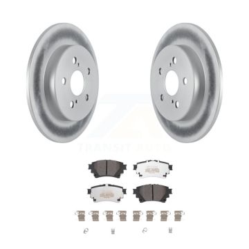 Rear Coated Disc Brake Rotors And Semi-Metallic Pads Kit For Toyota Corolla KGF-102655