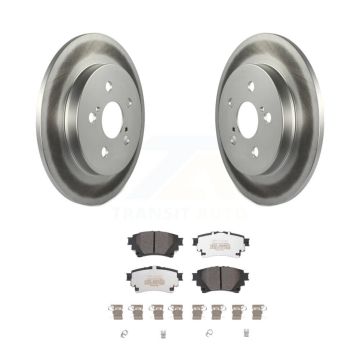 Rear Coated Disc Brake Rotors And Semi-Metallic Pads Kit For 2019 Toyota Corolla 1.8L KGF-102656