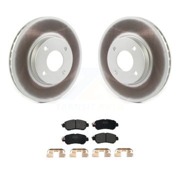 Front Coated Disc Brake Rotors And Semi-Metallic Pads Kit For Nissan Kicks Versa KGF-102663