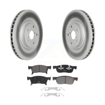 Front Coated Disc Brake Rotors And Semi-Metallic Pads Kit For 2019-2024 Subaru Ascent KGF-102665