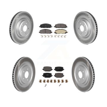 Front Rear Coat Brake Rotor Semi-Metallic Pad Kit For Lincoln Aviator Ford Police Utility KGF-102671