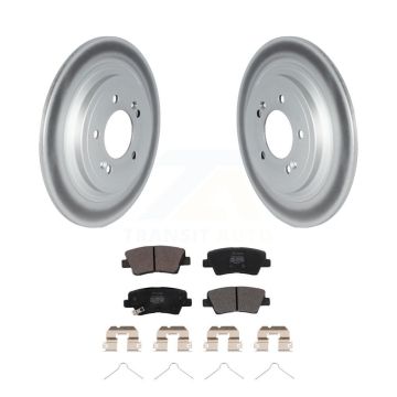 Rear Coated Disc Brake Rotor & Semi-Metallic Pad Kit For Kia Sportage Hyundai Tucson Nexo KGF-102684