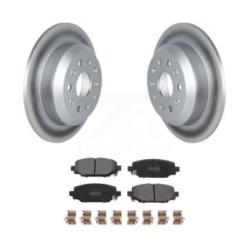 Rear Coated Disc Brake Rotors And Semi-Metallic Pad Kit For 2018-2020 Jeep Wrangler Sport KGF-102686