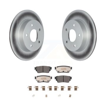 Rear Coated Disc Brake Rotors And Semi-Metallic Pads Kit For Nissan Kicks Altima KGF-102690