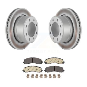 Rear Coated Disc Brake Rotors And Semi-Metallic Pads Kit For Ram 2500 3500 KGF-102692