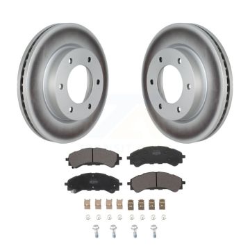 Front Coated Disc Brake Rotors And Semi-Metallic Pads Kit For Ford Ranger Bronco KGF-102693
