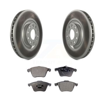 Front Coated Disc Brake Rotors And Semi-Metallic Pads Kit For Audi A6 Quattro KGF-102695