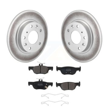 Rear Coated Disc Brake Rotors And Semi-Metallic Pads Kit For Mazda 3 CX-30 Sport KGF-102710