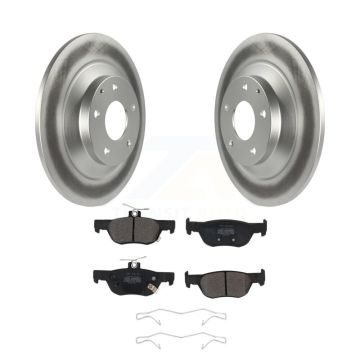 Rear Coated Disc Brake Rotors And Semi-Metallic Pads Kit For Mazda CX-30 MX-30 EV KGF-102711