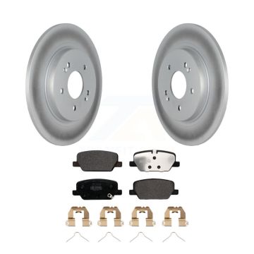 Rear Coated Brake Rotor Semi-Metallic Pad Kit For Hyundai Palisade Santa Fe Kia Telluride KGF-102712