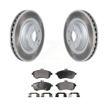 Front Coated Brake Rotors Semi-Metallic Pad Kit For Mercedes-Benz C250 With Sport Package KGF-102750