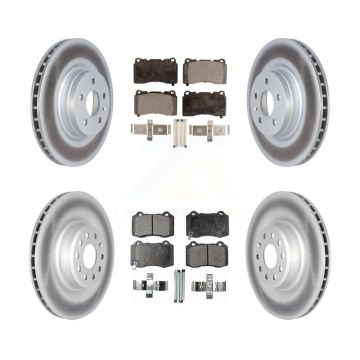Front Rear Coat Disc Brake Rotor Semi-Metallic Pad Kit For Tesla X S With Brembo Calipers KGF-102761