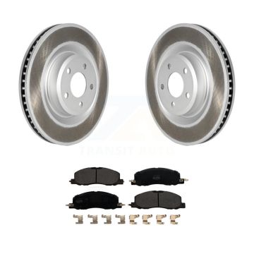 Front Coated Disc Brake Rotor And Semi-Metallic Pad Kit For Ford Explorer Lincoln Aviator KGF-102787