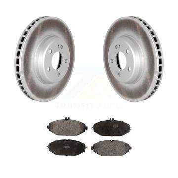 Front Coat Brake Rotor Semi-Metallic Pad Kit For Mercedes-Benz C300 Without Sport Package KGF-102788