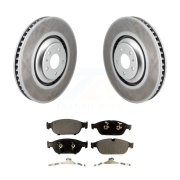 Front Coated Disc Brake Rotors And Semi-Metallic Pads Kit For Audi A8 Quattro KGF-102794